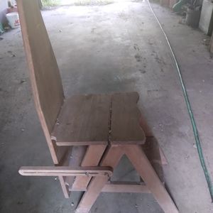 Antique 3 in 1 iron wooden iron board, a set, and a latter